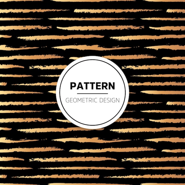 Elegant pattern with golden strokes