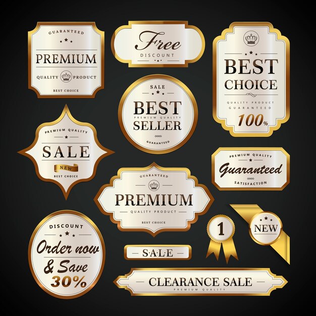 New Top Rated Golden Label, Illustration Royalty Free SVG