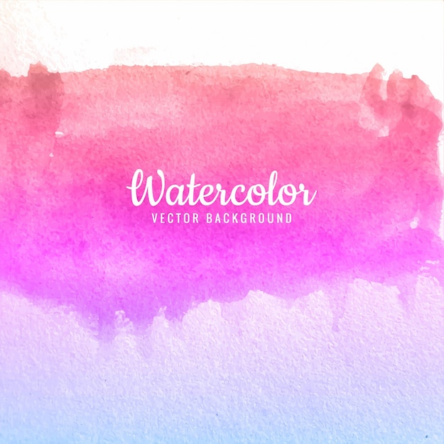 Elegant pink watercolor background design