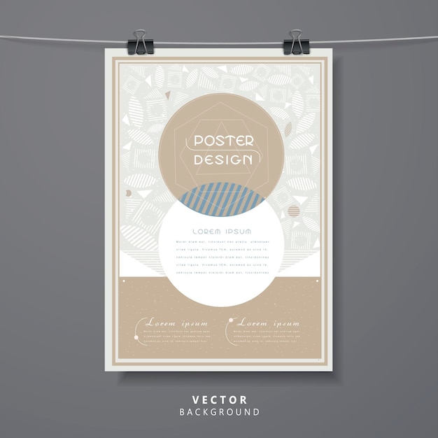 Vector elegant poster template design