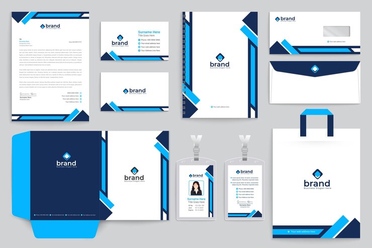 Vector elegant professional stationery template