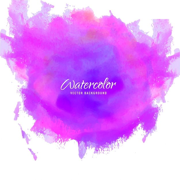 Elegant purple watercolor background design