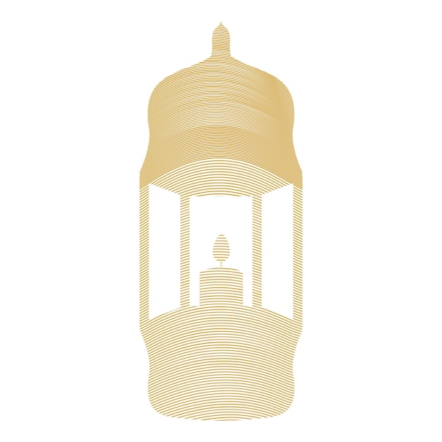 Elegant Ramadan Kareem elemet line blend Lanterns