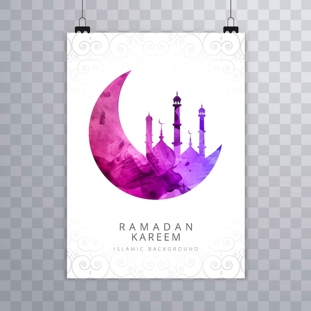 Elegant Ramadan Kareem-kaartbrochureontwerp