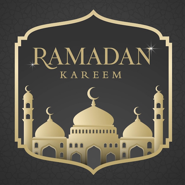 elegant ramadan kareem poster