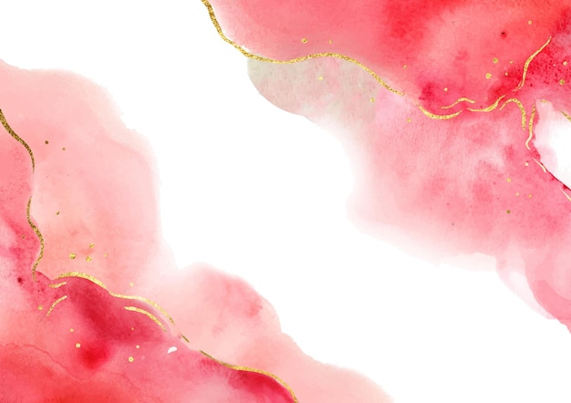 Elegant red abstract watercolor background