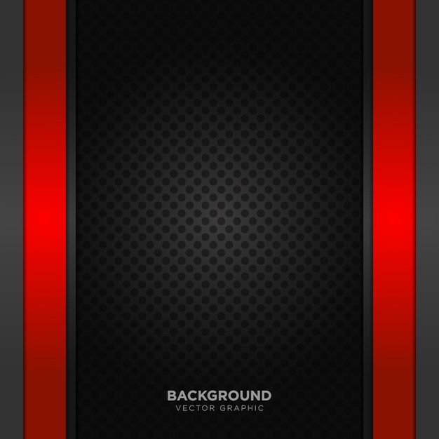 Vector elegant red and black background
