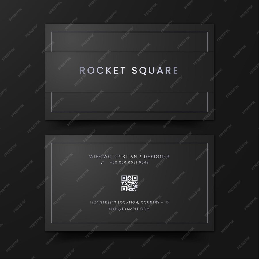 Premium Vector Elegant retro business card template