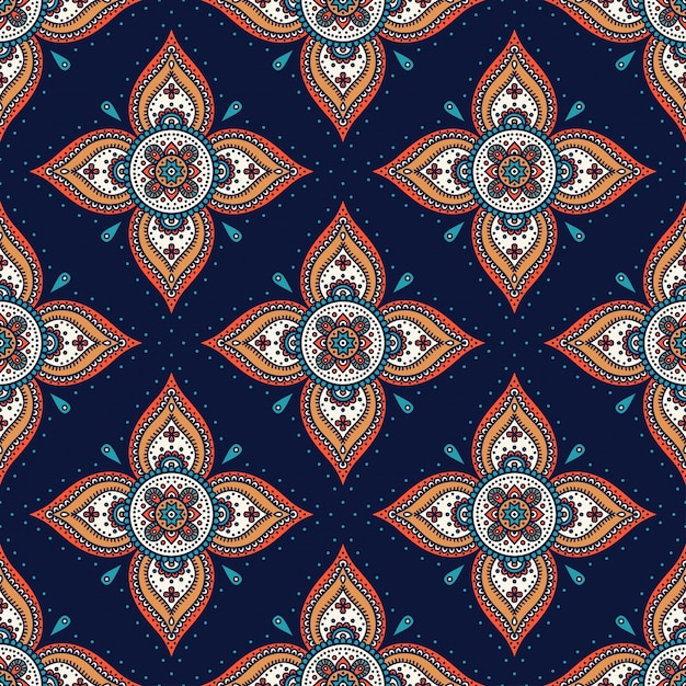 Elegant retro mandala pattern