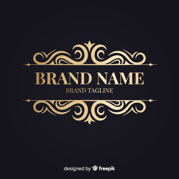 elegant retro ornamental logo