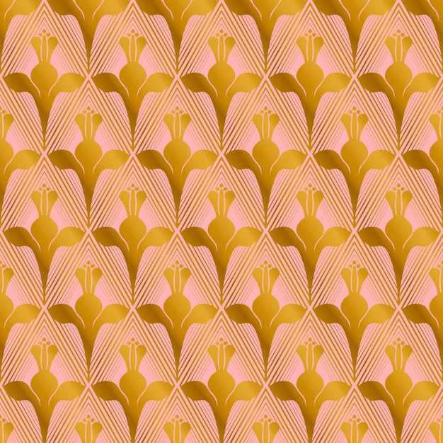 Vector elegant rose gold pattern