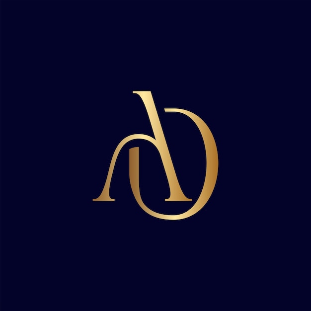 ELEGANT ROYAL AMAZING GOLD WOMEN BEAUTY LOGO LETTER AD