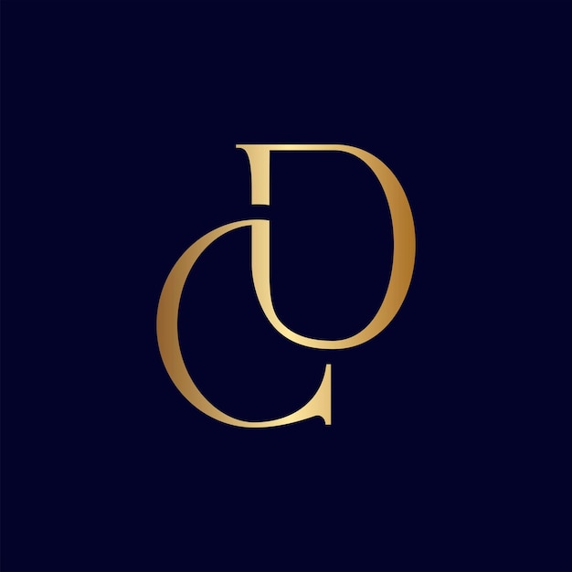 ELEGANT ROYAL AMAZING GOLD WOMEN BEAUTY LOGO LETTER DC