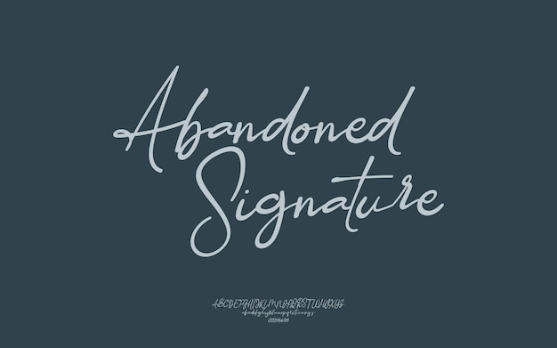 Elegant script font, luxury typography fonts logo font Premium Vector.