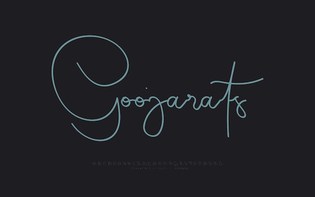 Elegant script lettertype, luxe typografie lettertypen logo lettertype Premium Vector.