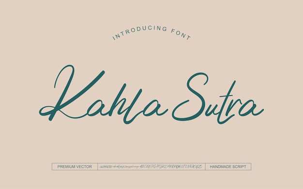 Elegant script lettertype, luxe typografie lettertypen logo lettertype Premium Vector.