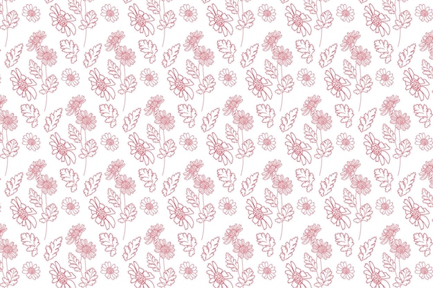 Elegant seamless floral pattern Wavy vector abstract background