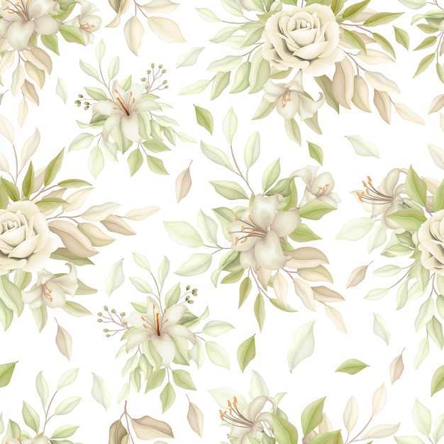 elegant seamless floral pattern