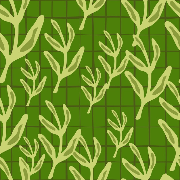 Elegant seamless leaf pattern