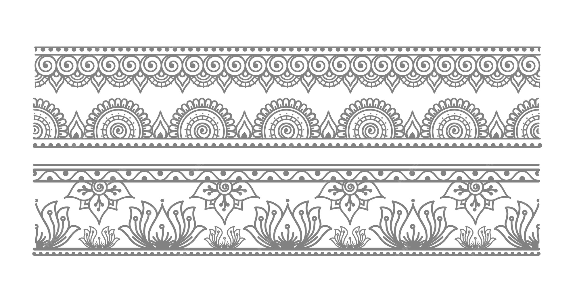 Chart Paper Border Design Mandala Art 
