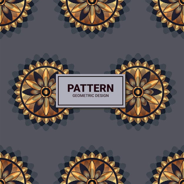 Elegant seamless mandala pattern