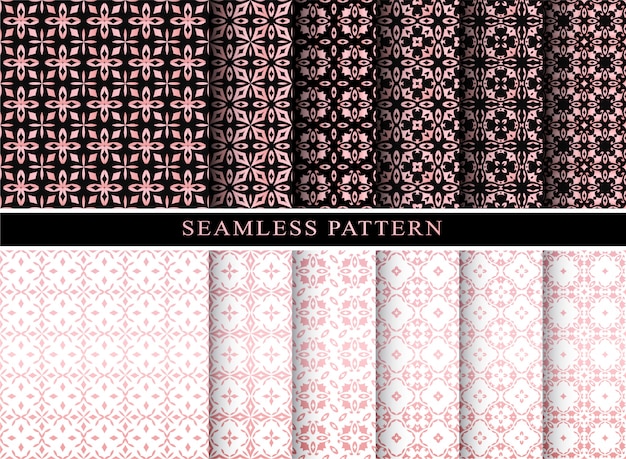 Elegant seamless pattern collection