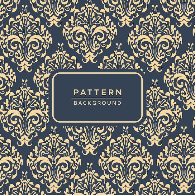 Elegant sier barok stijlpatroon