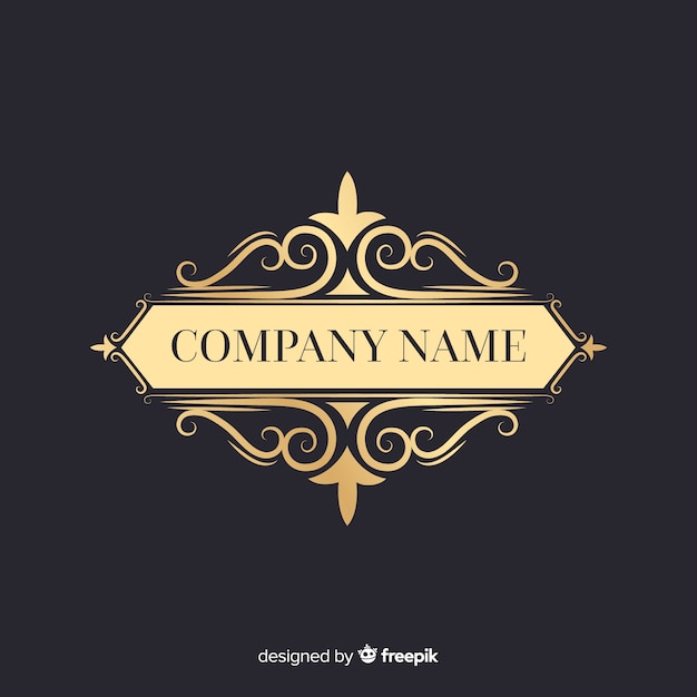 Elegant sierlogo met bedrijfsnaam