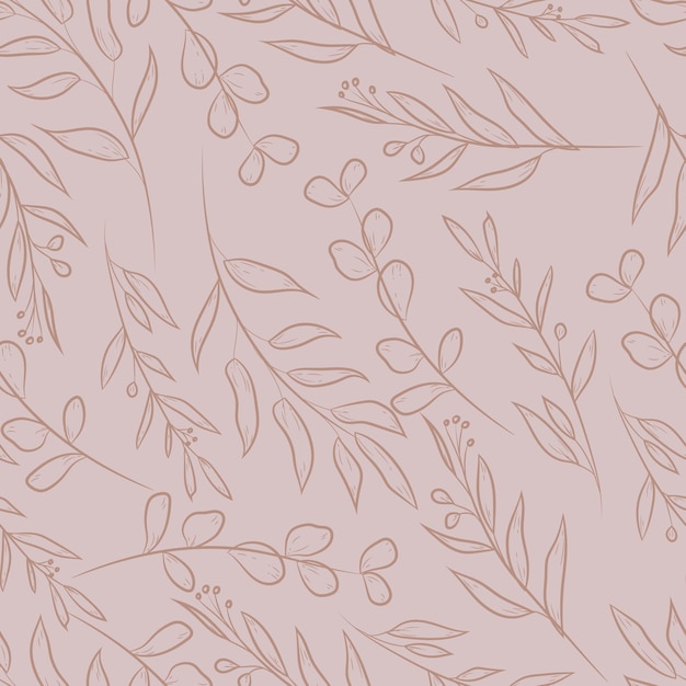 elegant simple monoline design seamless pattern
