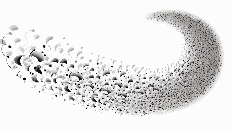 Vector elegant sinusoid wave curl circle element cluster combined image