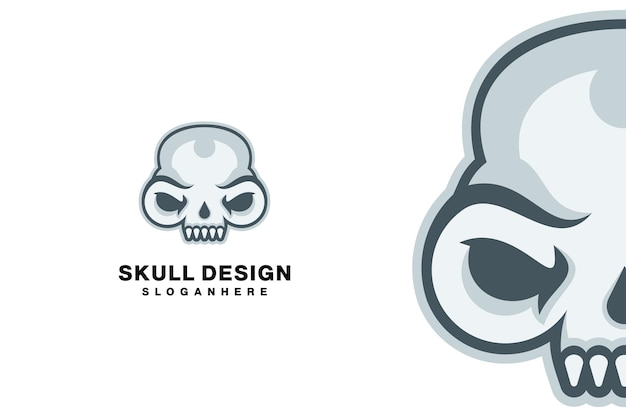 Elegant Skull Design and timeless logo designs for your brand