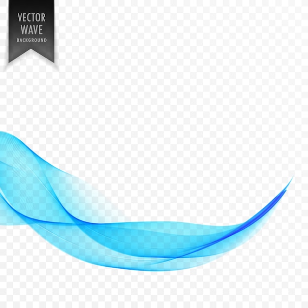 エレガントで滑らかな透明な青いwvaeの背景