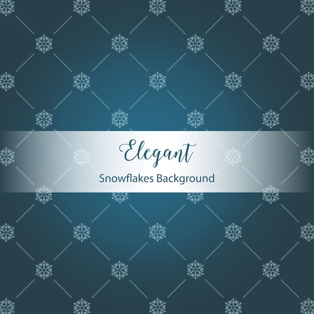 Vector elegant snowflakes background