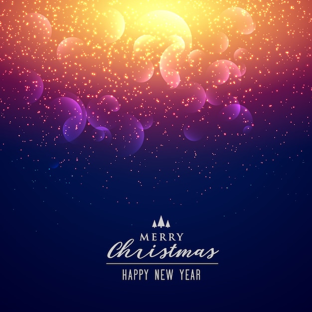 Vector elegant sparkles and light effect background for christmas festival