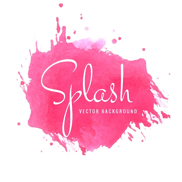 Elegant splash watercolor stroke design