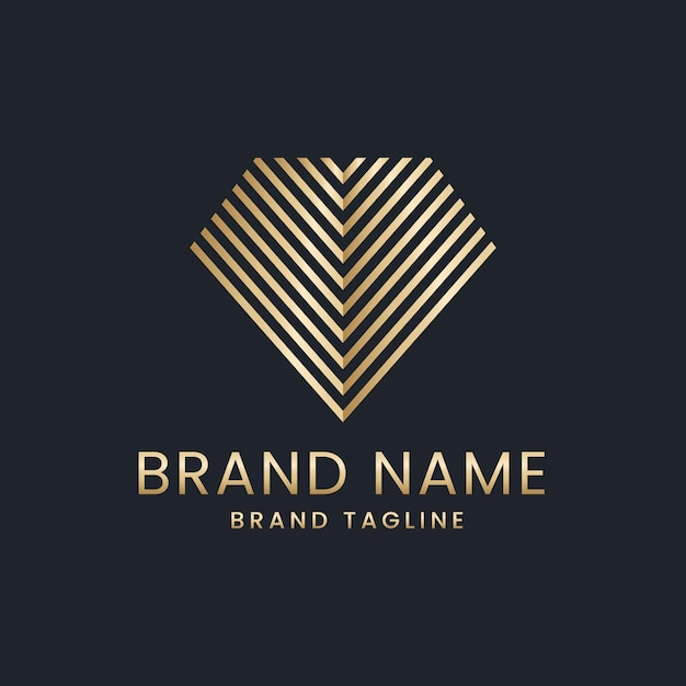 Elegant style diamond logo