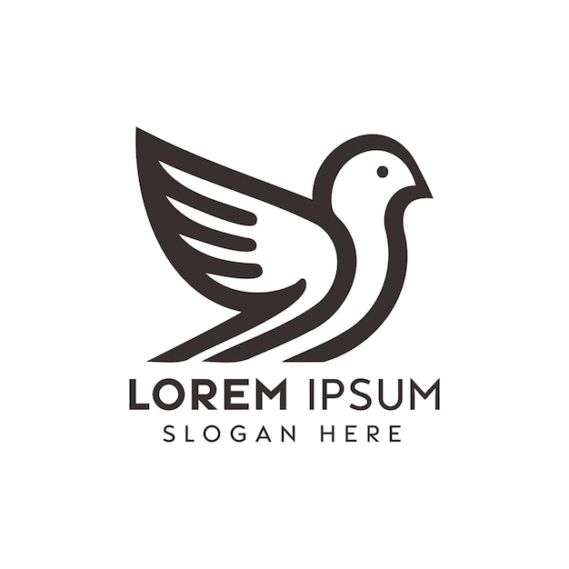 Elegant Stylized Dove Logo Design for a Brand Emanating Peace and Harmony