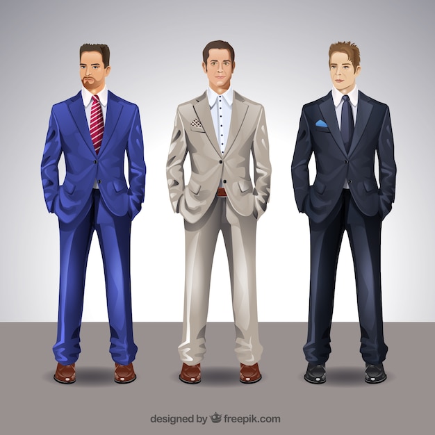 Vector elegant suits