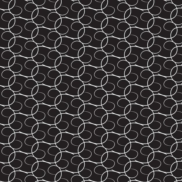 Elegant Swirls A Seamless Black and White Design