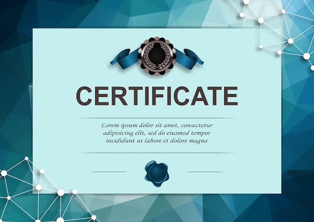 Vector elegant template of certificate