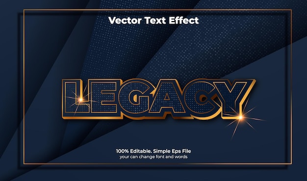 Vector elegant text effect luxury texture