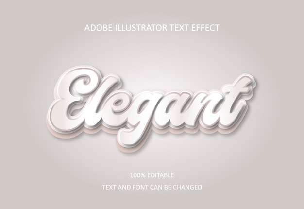 Vector elegant text effect.