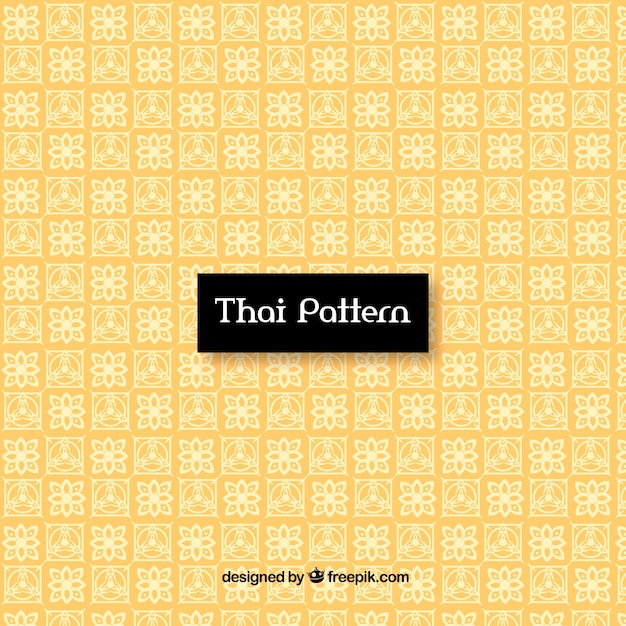 Elegant thais patroon met gouden stijl