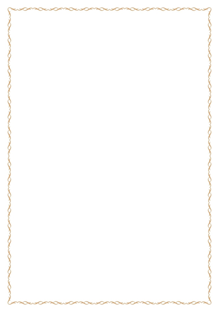 Vector elegant thin golden frame for letterheads or a4 documents