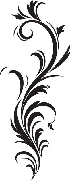 Vector elegant union dance swirl vector emblem intricate matrimonial whirl black swirl design