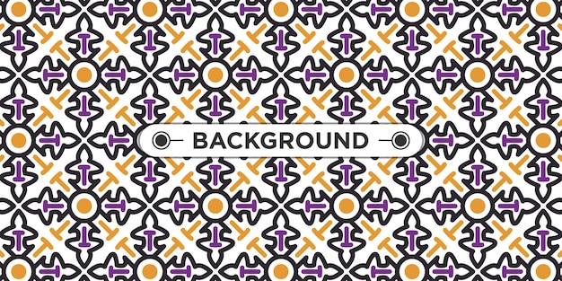 Elegant and unique ethnic seamless pattern background