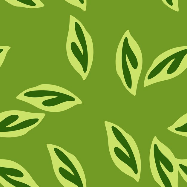 elegant vector pattern with green foliage