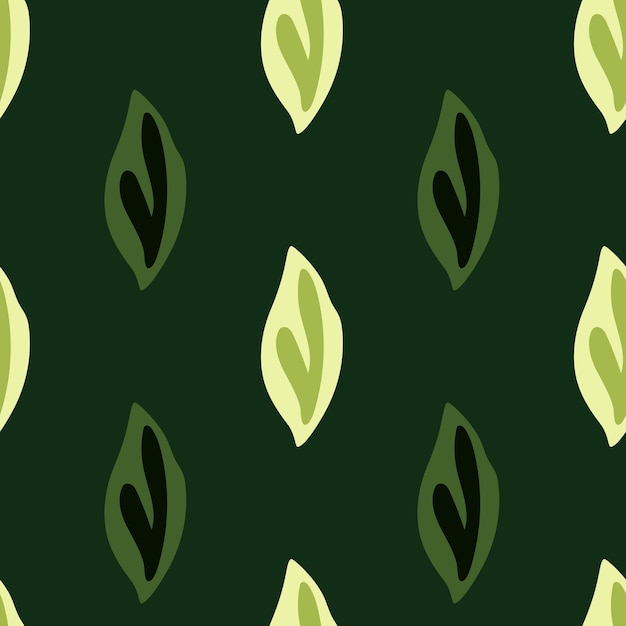 Elegant vectorpatroon met groen gebladerte