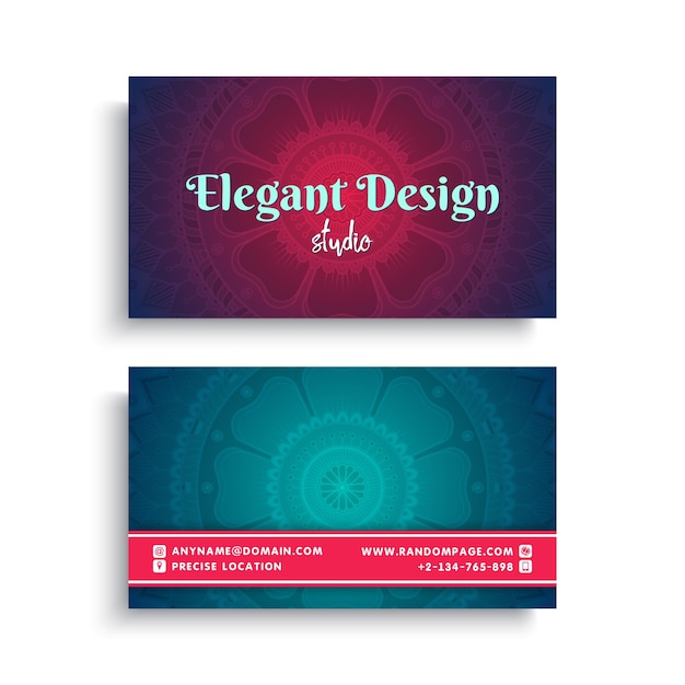 Vector elegant vintage business card