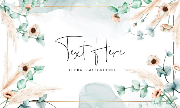 Elegant vintage floral background